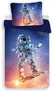 3D obliečky z mikrovlákna ASTRONAUT, modré Rozmer obliečky: 70 x 90 cm | 140 x 200 cm