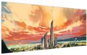 Obraz - Maľované mesto (120x50 cm)