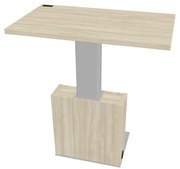 Výškovo nastaviteľný rokovací stôl Verno+ 120 x 70 cm, agát