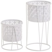 Kovové stojany na kvety v súprave 2 ks ø 22 cm (výška 40 cm) – Casa Selección