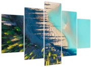 Obraz - Pohľad na jazero (150x105 cm)