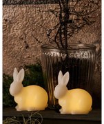 SIRIUS LED svíčka králík, bílá, sada 2 kusy, 10 cm