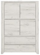 Komoda typ 33, biela craft, ANGEL