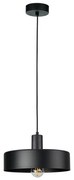 Závesný luster ARCANE na lanku 1xE27/60W/230V, čierny