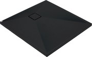 Deante Štvorcová sprchová vanička Correo 90x90 cm, granit, čierna - KQR N41B