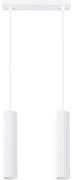 Sollux SL.1536 - Luster na lanku KARBON 2xGU10/10W/230V biela