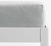 Goldea nepriepustná froté plachta s napínacou gumou - svetlo sivá 90 x 200 cm