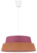 Duolla - Luster na lanku GALAXY 1xE27/40W/230V pr. 50 cm ružová