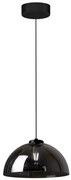 Závesné svietidlo Gamma, 1x grafitové sklenené tienidlo, b