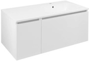 Sapho Sapho, LOREA skrinka s umývadlom 101x46x51,5cm (30+70 cm), pravá, biela matná, LE070-3131-R-01