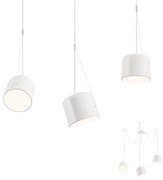 Redo 01-1825 - Luster na lanku DODO 3xE27/15W/230V pavúk biela