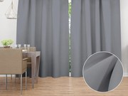 Biante Dekoračný záves Rongo RG-068 Sivý 140x140 cm