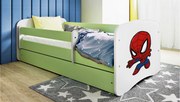 XXXLutz POSTEĽ PRE DETI A MLÁDEŽ 80/160 cm, zelená, biela MID.YOU - Detské izby - 002142000289