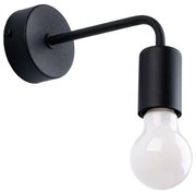 Sollux SL.1449 - Nástenná lampa NORAH 1xE27/15W/230V čierna