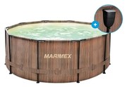 Marimex | Bazén Marimex Florida 3,66x0,99 m so zabudovaným skimmerom - motív TEAK | 10340285