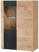 Vitrína Aron RZS AR WSW dub ribbeck/čierna