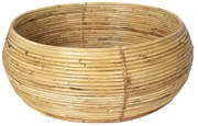 Prírodný ratanový kôš / stolík Vionette - Ø 52*22 cm