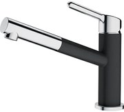 Drezová batéria Franke s vyťahovacou sprškou chrom/onyx 115.0623.057