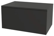 Mereo, Mereo Ponte, kúpeľňová skrinka 70 cm, Multidecor, Čierna Supermat, MER-CN291CIPM
