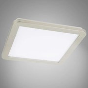 Stropné svietidlo LED Nexit 40x40 cm 24W IP44 satén+biela 3000k