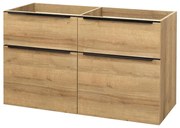 Mereo Mereo, Mailo, kúpeľňová skrinka 121 cm, čierne madlo, MER-CN523SB