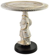 Vánoční dekorativní podnos Santa Lila 38 cm bílý