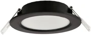 BERGE LED panel zapustený okrúhly 6W - 660lm - 4000K - čierny