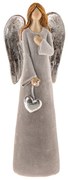 Anjel so srdcom 16,5 cm, polyresin