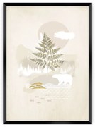 Plagát Beige Abstarct II