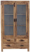 furniture-nabytek.cz - Drevená vitrína z masívu palisander 100x180x45