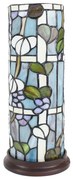 Nočné svietidlo Tiffany CYLINDER BLUE