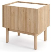 Nočný stolík Boho S50 rivera/mramor bianco