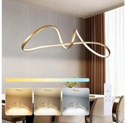 Brilagi-LED Stmievateľný luster na lanku TWISTER LED/60W/230V 3000-6000K zlatá+DO