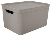 Plastový úložný box s vekom Deco - Rotho