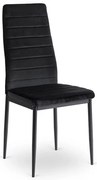 Stolička ROZZANO čierna zamatová