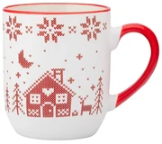Altom Porcelánový hrnček Grenlandia 450 ml, červená