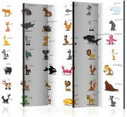 Artgeist Paraván - Learning by playing (animals) [Room Dividers]