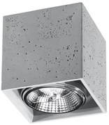 Stropné svietidlo Valde, 1x betónové tienidlo