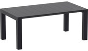 VEGAS 180 záhradný rozťahovací stôl black
