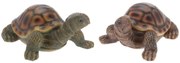 Záhradná figúrka z polistone Turtles, sada 2ks, 10x12,5 cm, viacfarebná