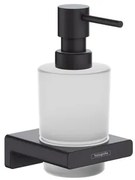 Dávkovač mydla Hansgrohe AddStoris s držiakom vo farbe matná čierna 41745670