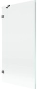 Mexen, Mexen Lunar 1-krídlová vaňová zástena 90 x 150 cm, transparentná, pištoľový kov - 897-090-000-95-00