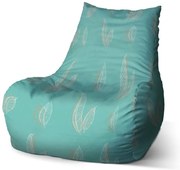 Sedací vak Bean pierka, tyrkysová