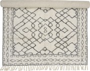 Bloomingville Bavlnený koberec Jaqueline White Cotton 140 × 200 cm