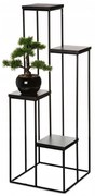Kvetinový stojan LOFT 110 cm čierny