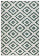 Obojstranný koberec Hanse Home Twin Malta zelený / krémový