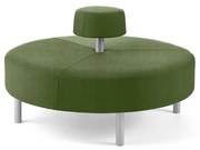 Otoman DOT okrúhly, Ø 1300 mm, látka Medley, machovo zelená