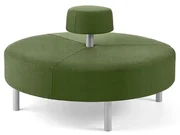 Otoman DOT okrúhly, Ø 1300 mm, látka Medley, machovo zelená