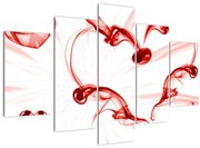 Obraz srdca z dymu (150x105 cm)