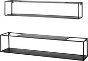 Set 2 ks nástenný regál Leicester 95 cm/85 cm%
